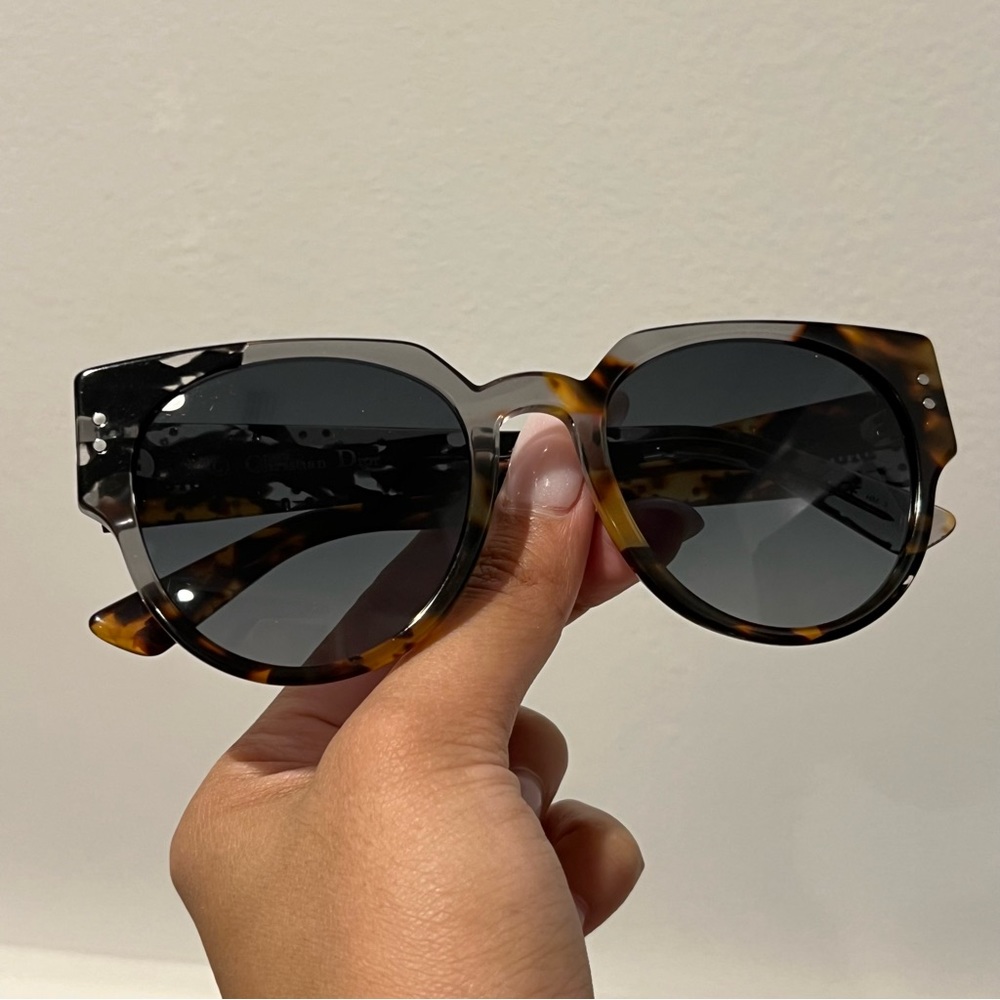 Brand NEW! Lady Dior Cannage Studs 3 Tortoise Brown Sunglasses